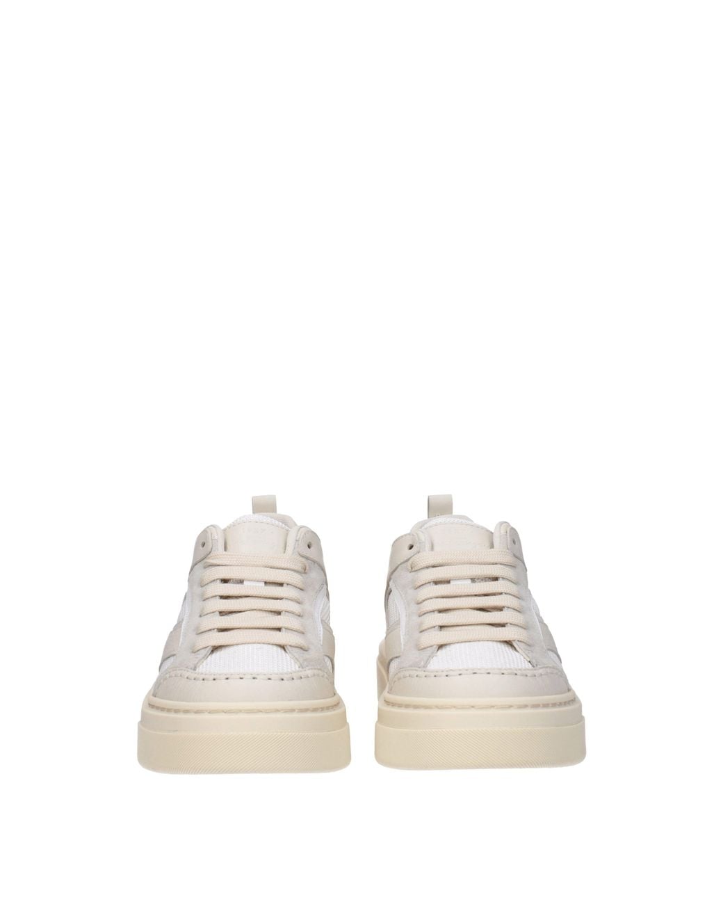 Ferragamo Natural Sneakers Cassina Donna Pelle/Mascarpone