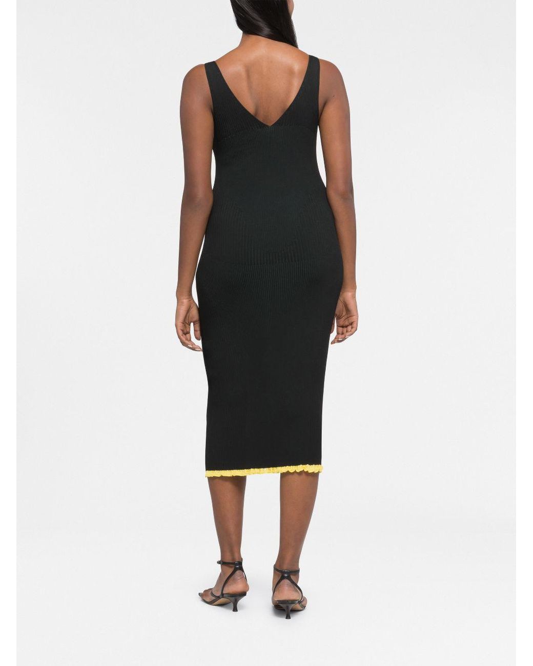 Az Factory By Ester Manas Black V-neck Short Dress