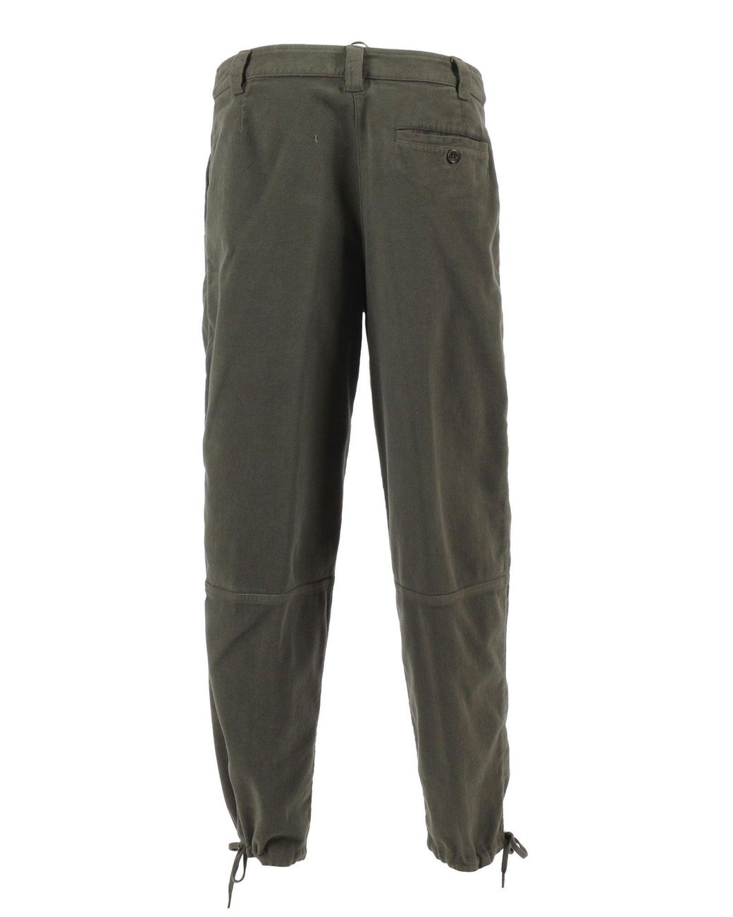 Aspesi Gray Relaxed-Fit Long Pants With Adjustable Drawstrings