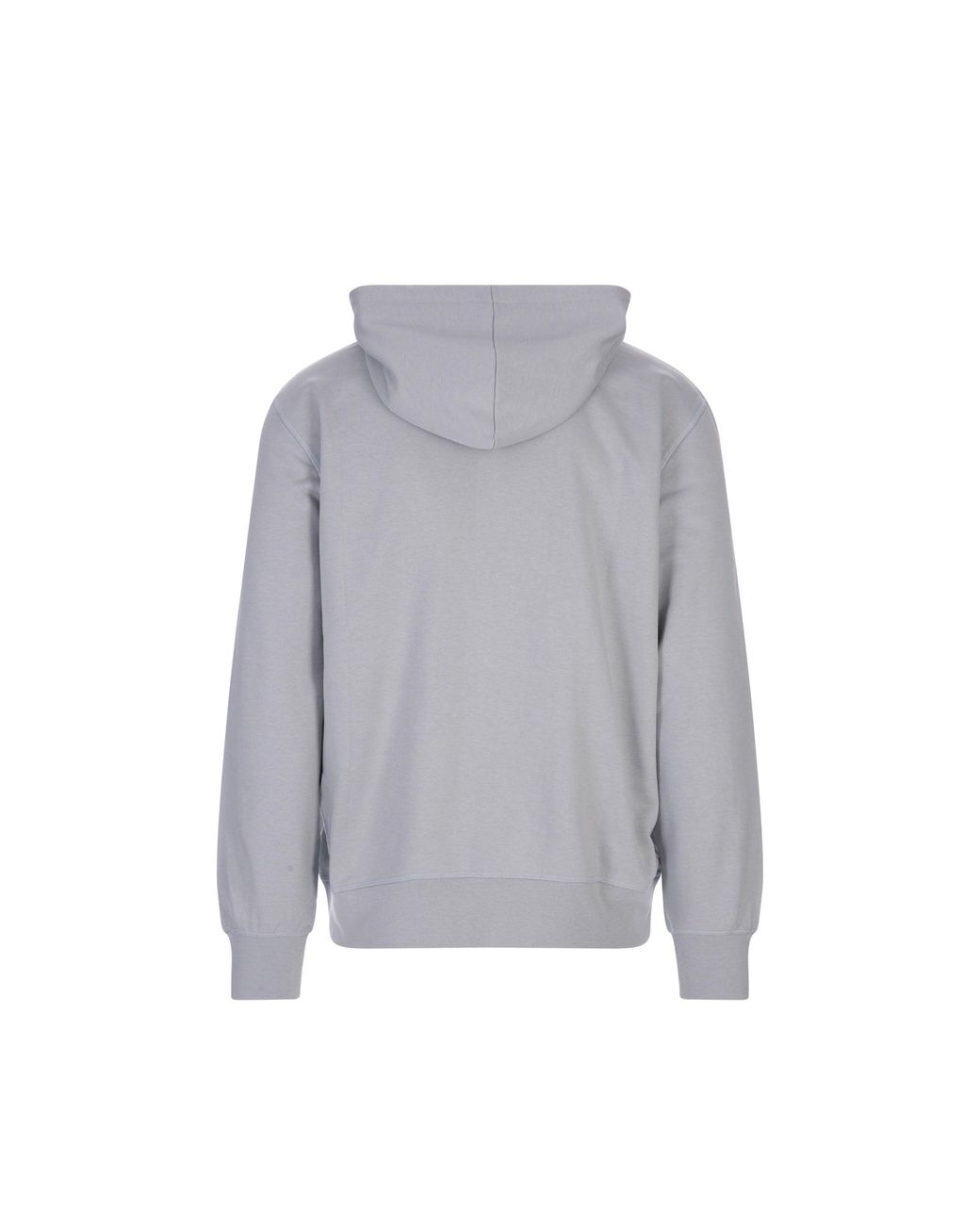 McQueen Gray Logo Hooded Cotton Sweatshirt for men
