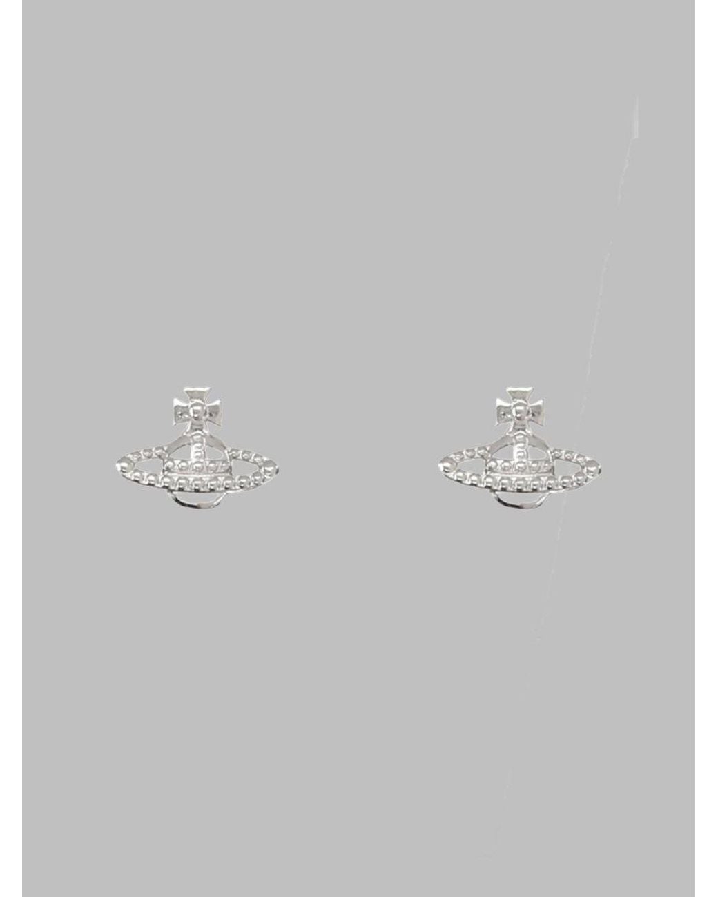 Vivienne Westwood Metallic Orecchini "Farah" Con Orb
