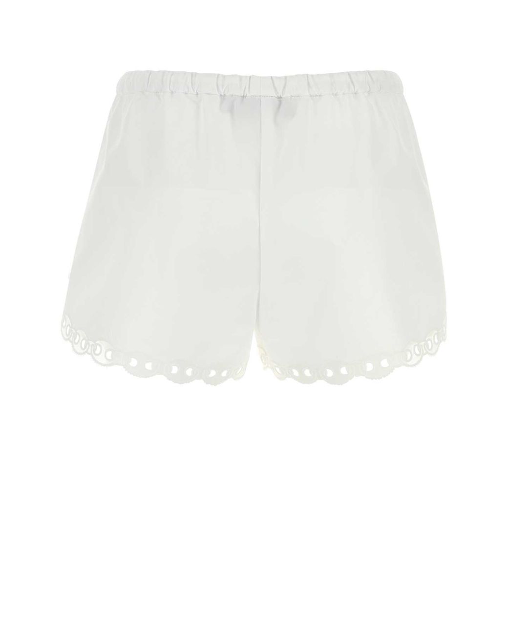 Gucci White Poplin Shorts Cotton