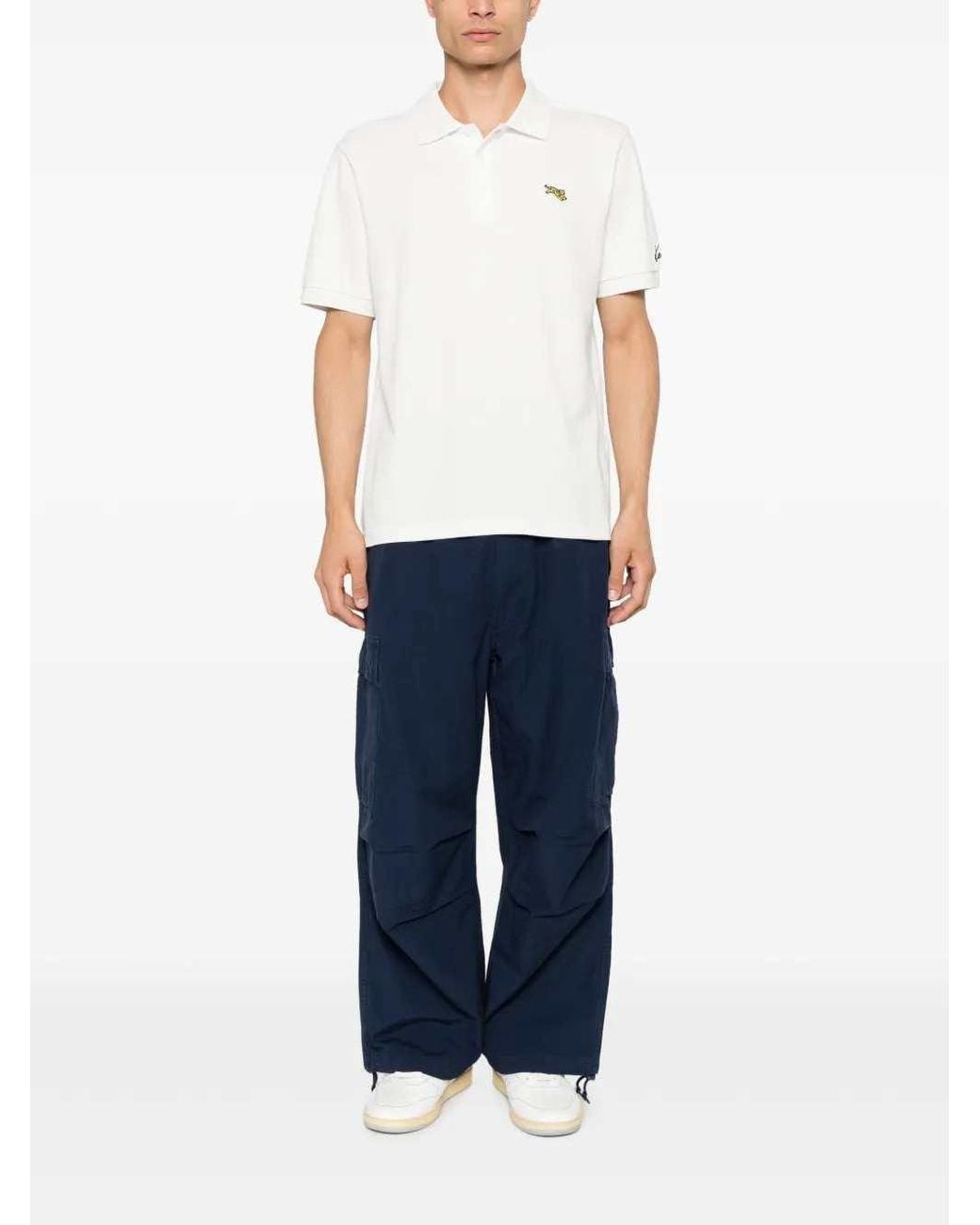 KENZO White Tiger Patch Polo Shirt