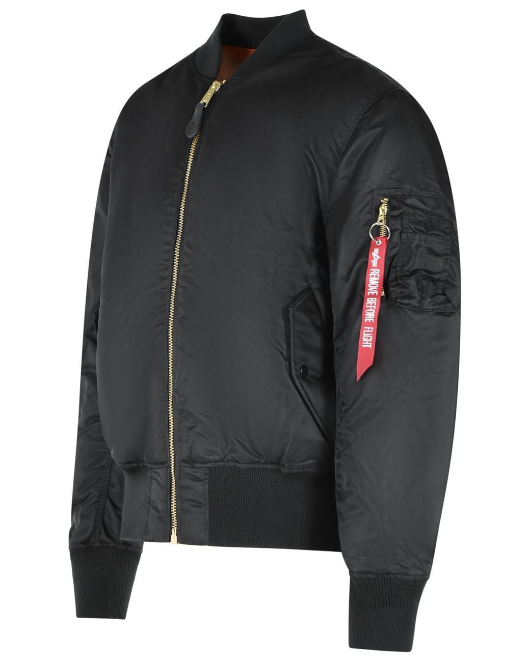 Alpha Industries Black 'Ma-1 Heritage' Reversible Nylon Bomber Jacket