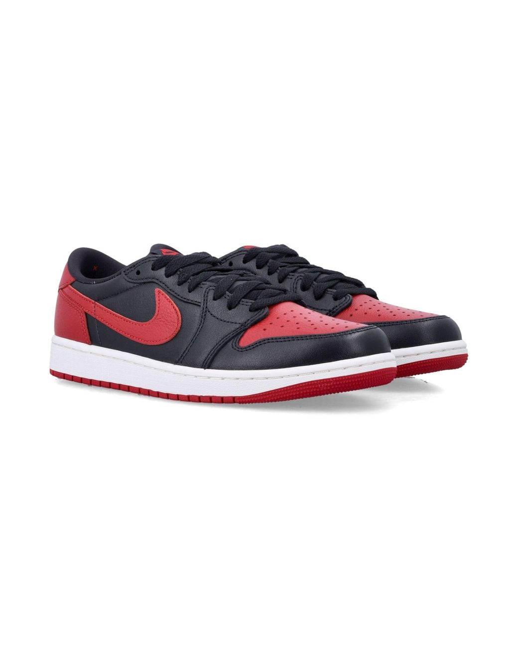 Nike Red Air Jordan 1 Retro Low Og 'Banned' Sneakers