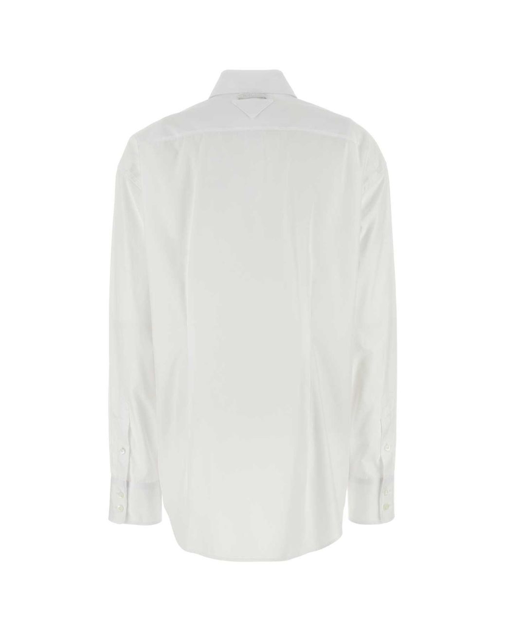 Prada White Poplin Shirt Cotton