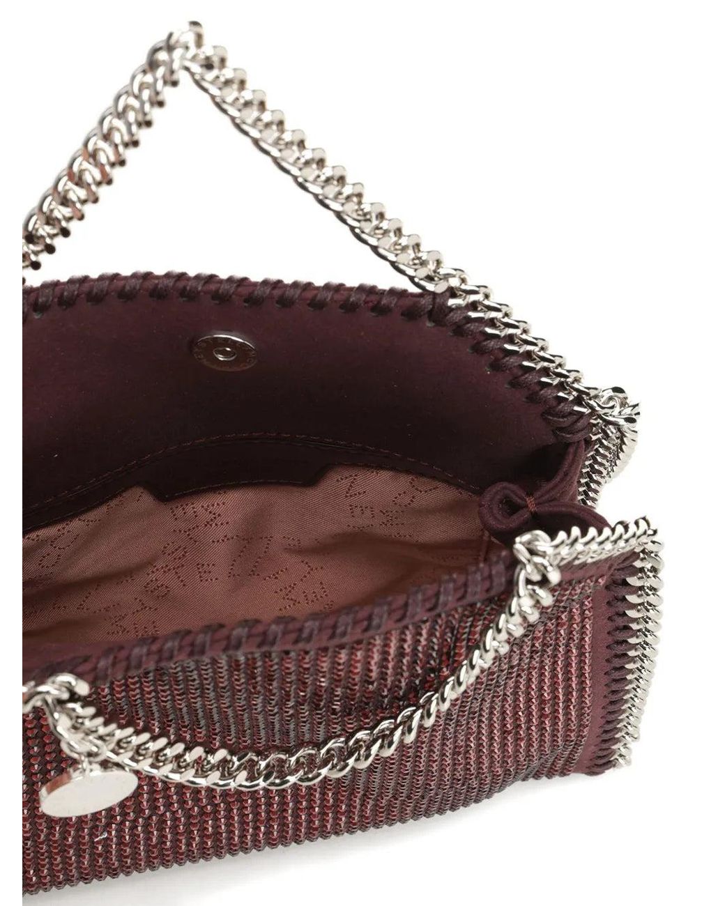 Stella McCartney Brown Falabella Tiny Crossbody Bag