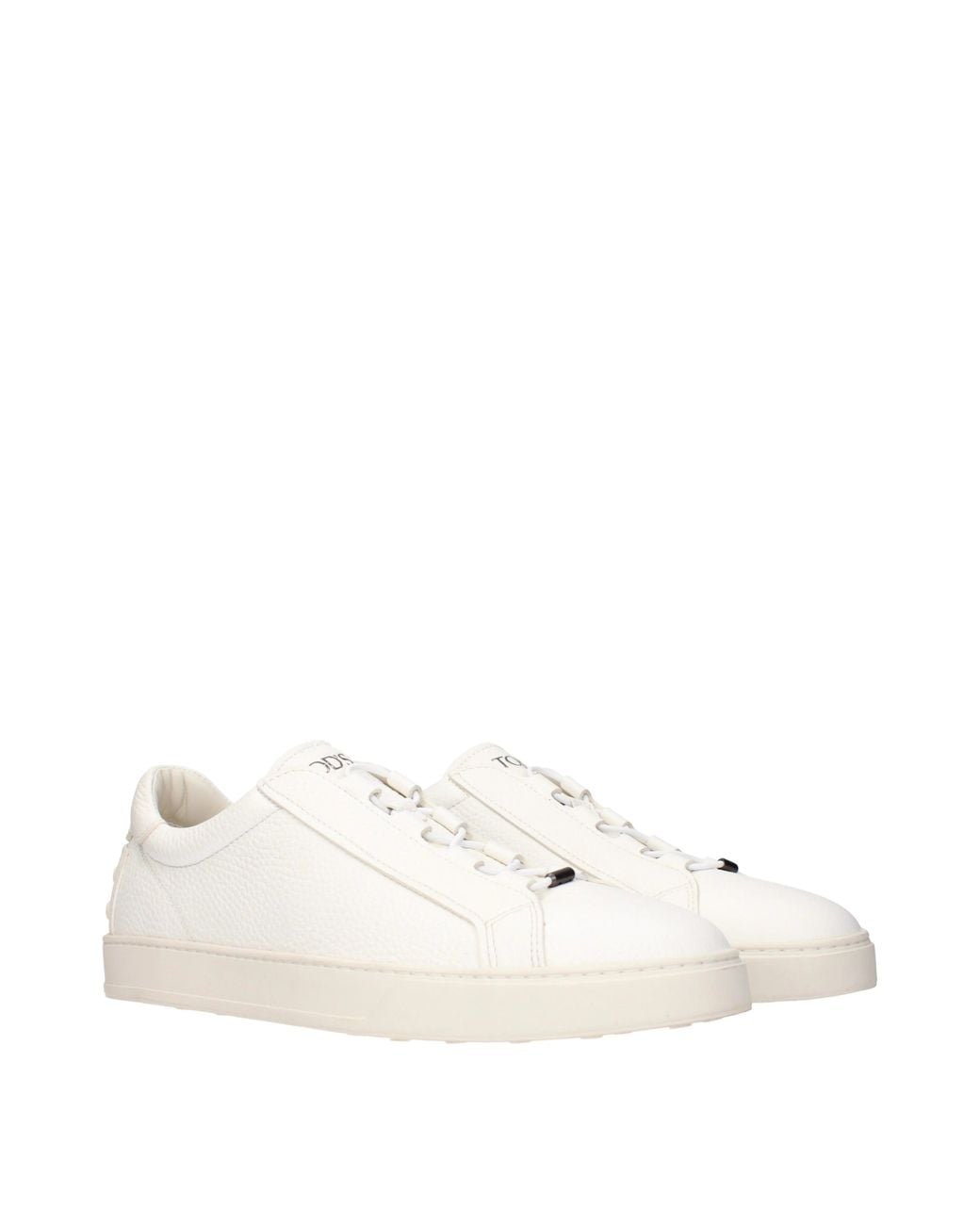 Tod's White Sneakers With Skin