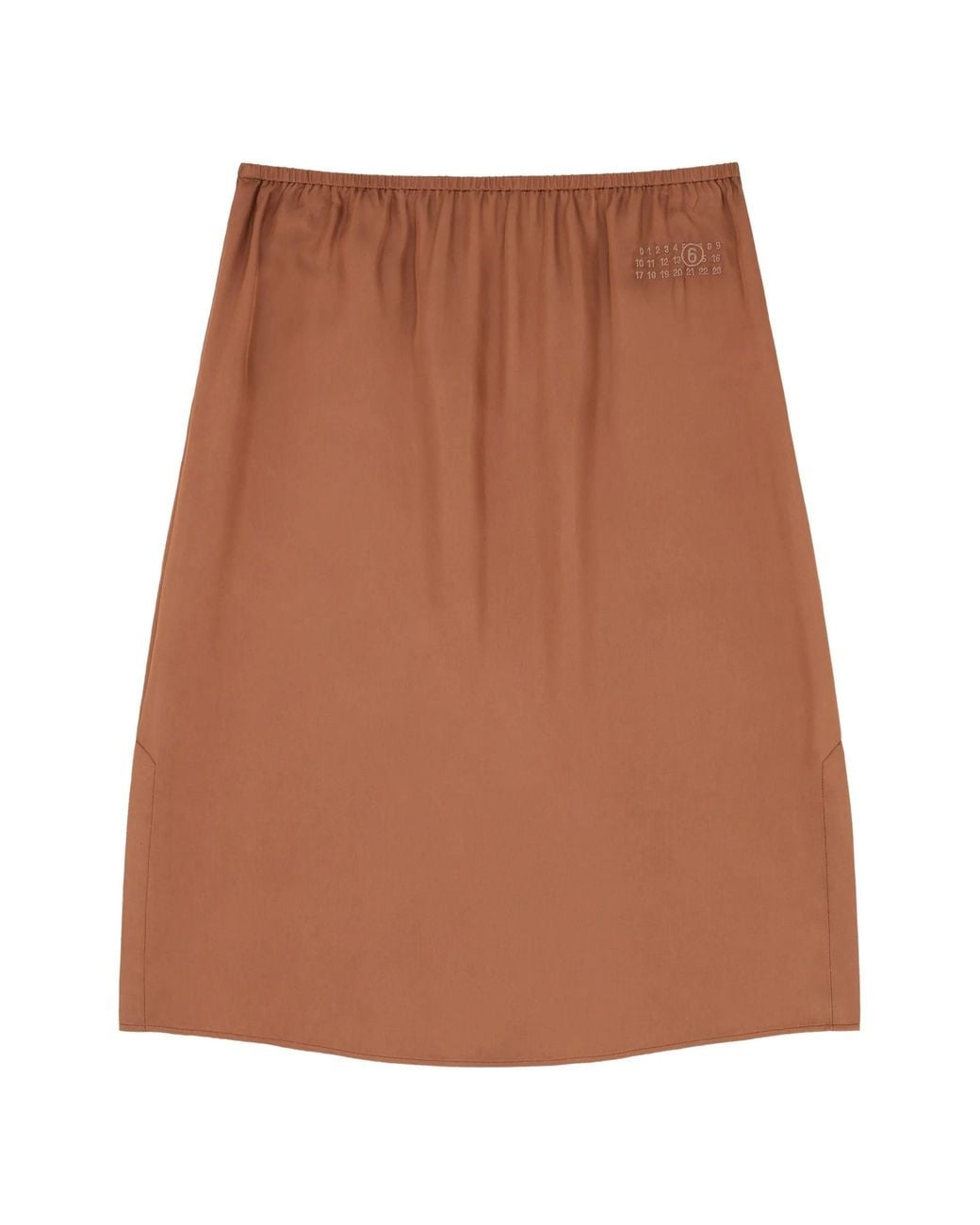 MM6 by Maison Margiela Brown Midi Skirt