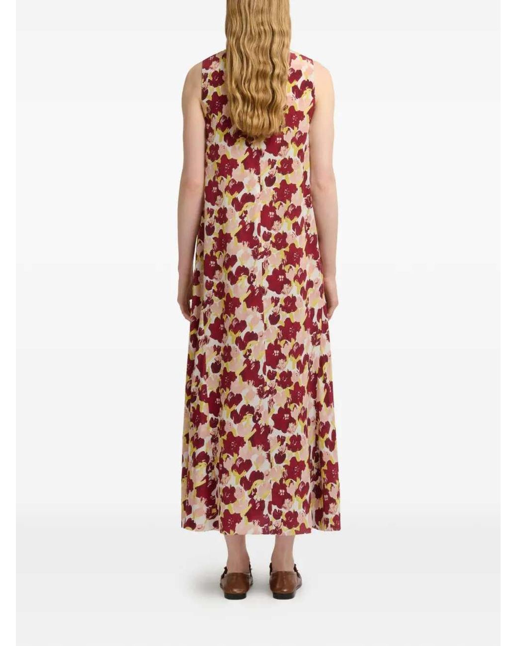 Marni Geplooide Bloemenjurk in het White