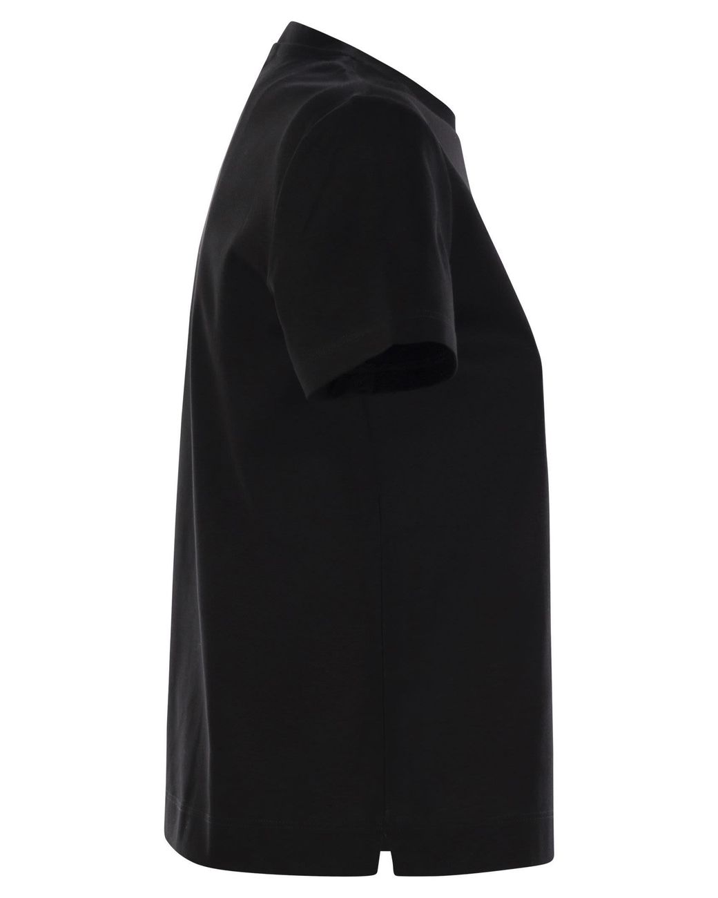 Max Mara Nerina Basic Cotton T -shirt in het Black