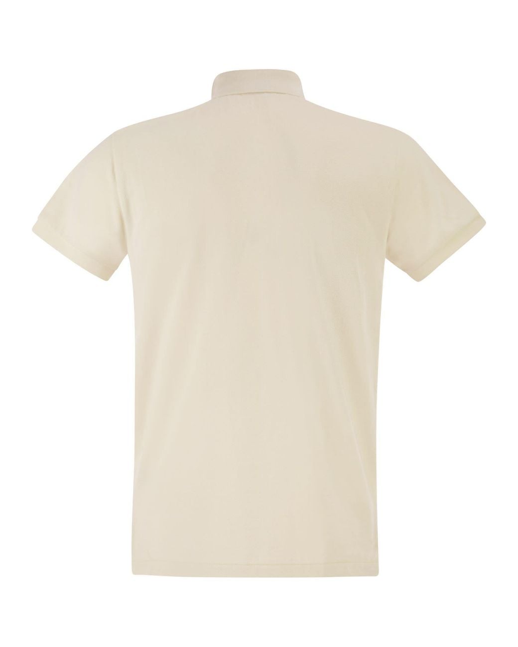 Polo Ralph Lauren White Slim Fit Pique Polo Shirt