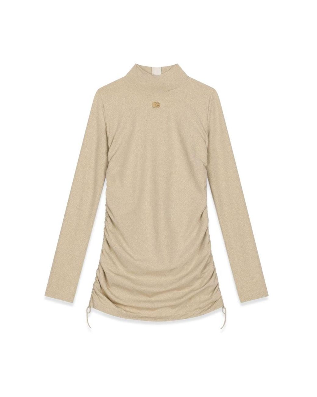 Dolce & Gabbana White Girls' Long Sleeve Mini Dress
