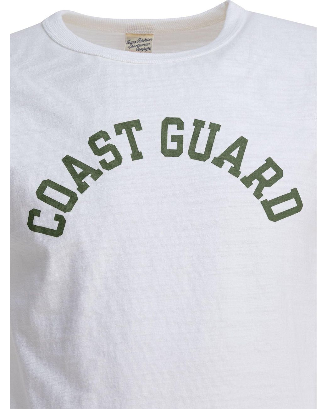 Buzz Rickson's White Coast Guard T-Shirts for men