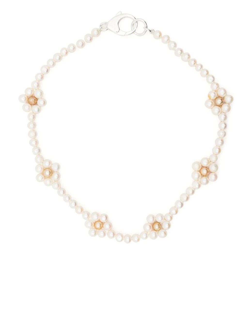Hatton Labs White Daisy Pearl Chain for men