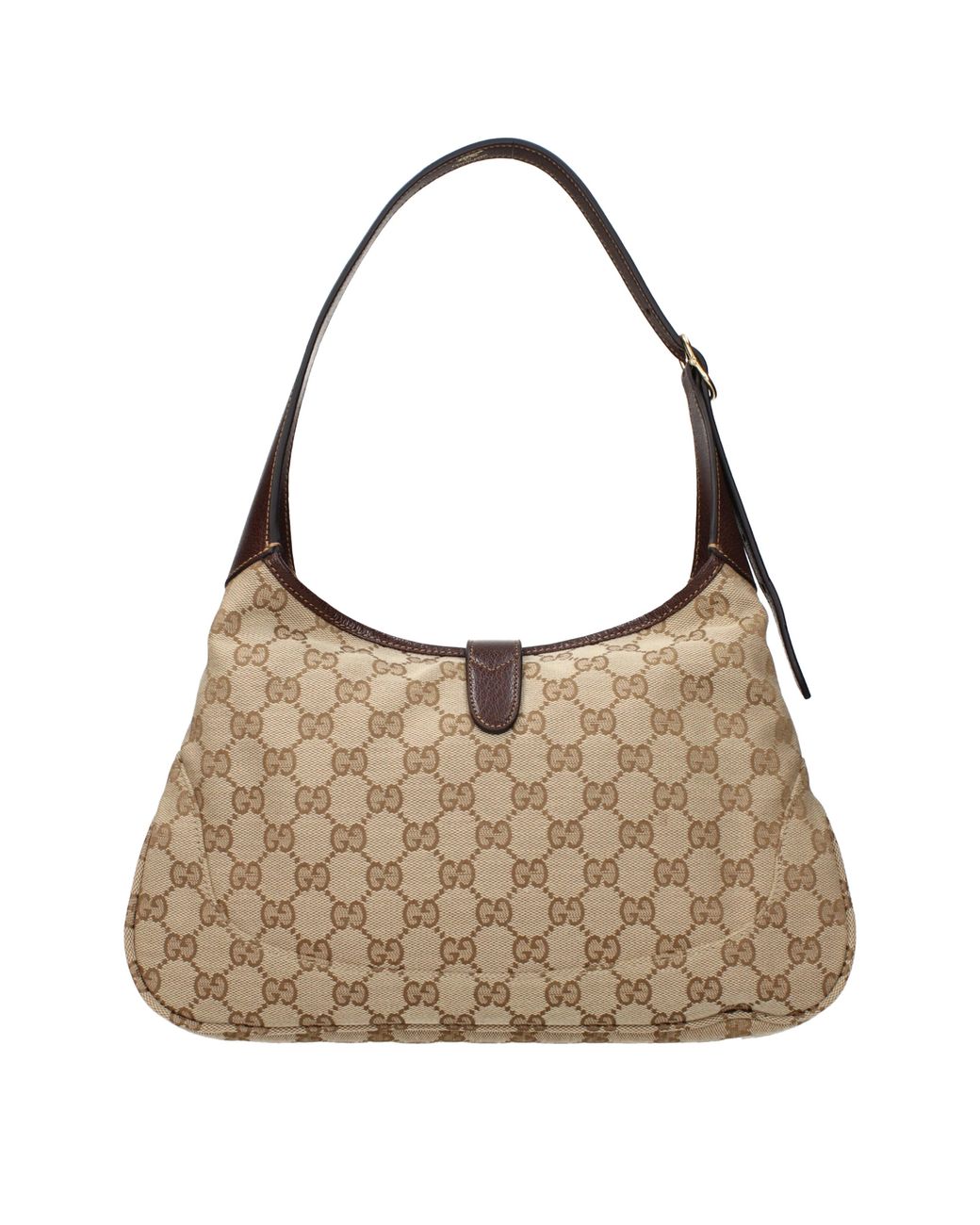 Gucci Brown Jackie Shoulder Bag Fabric