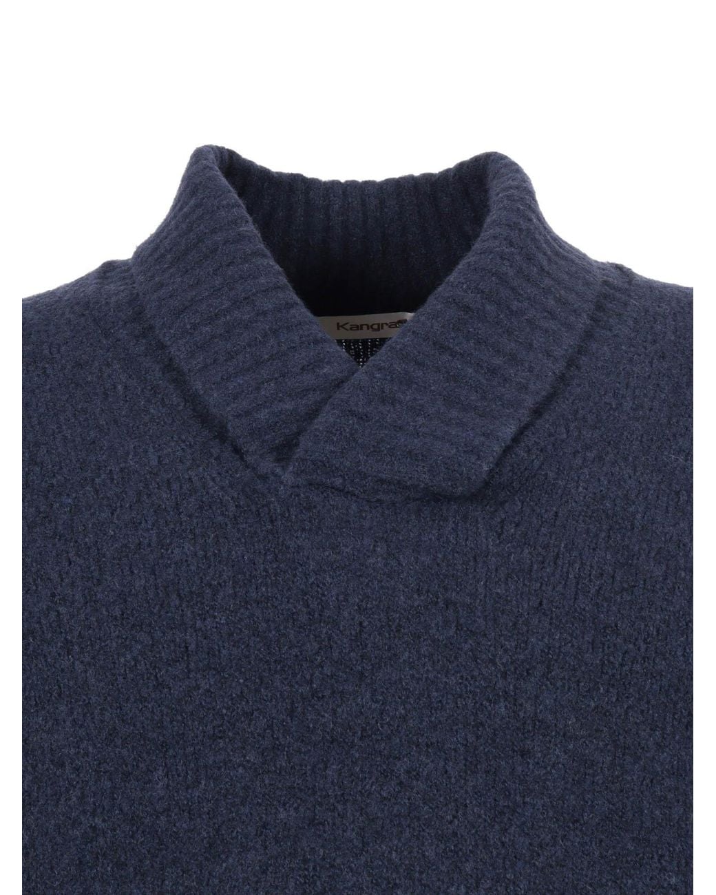 Kangra Cashmere Blue Pullover Rasato Calato