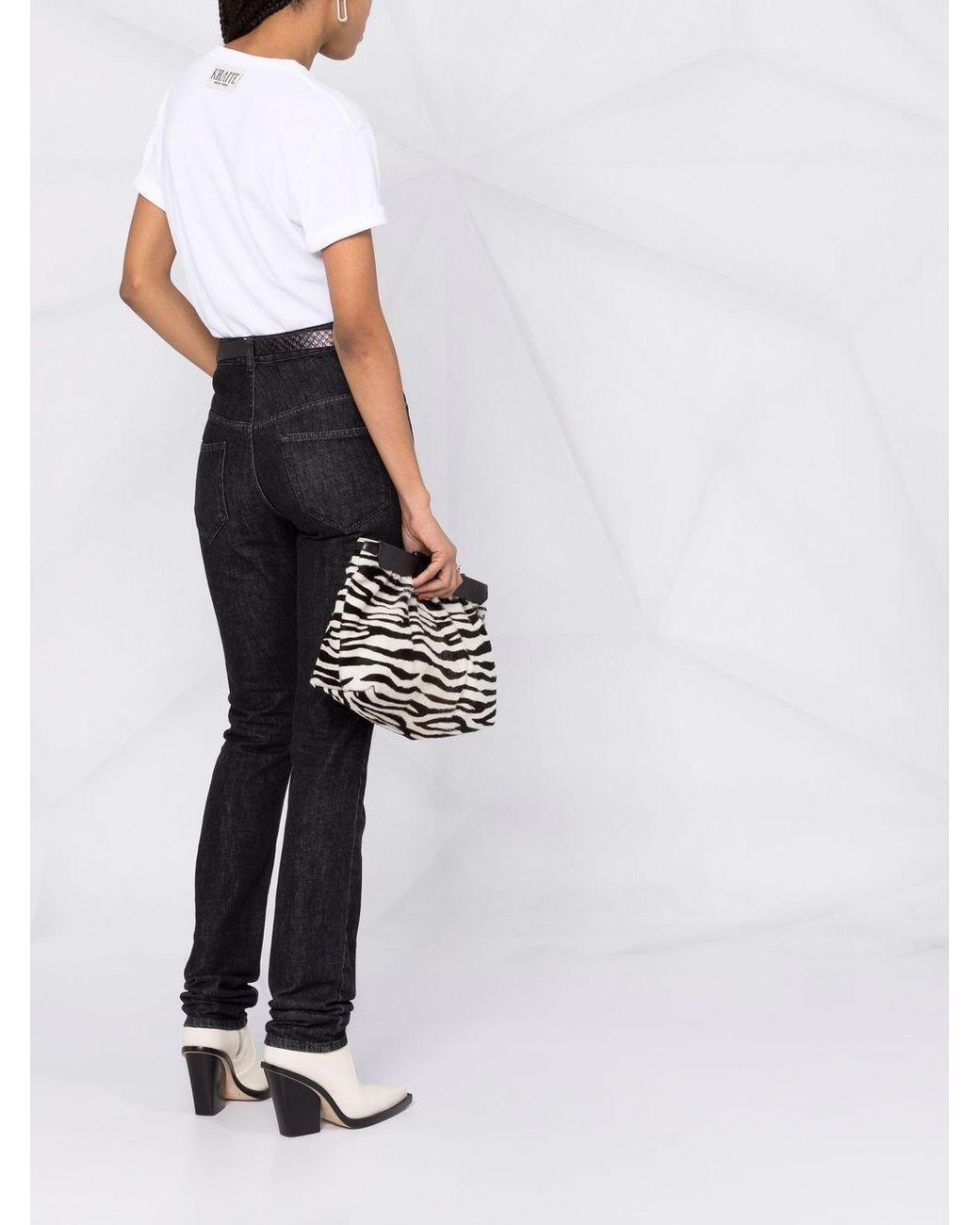 Khaite White Mae Short Sleeve Tee Shirt