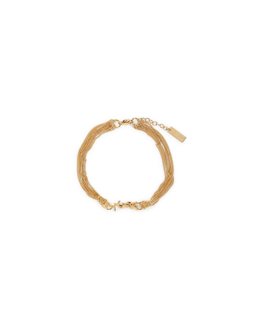 Saint Laurent Metallic Cassandre Bracelet