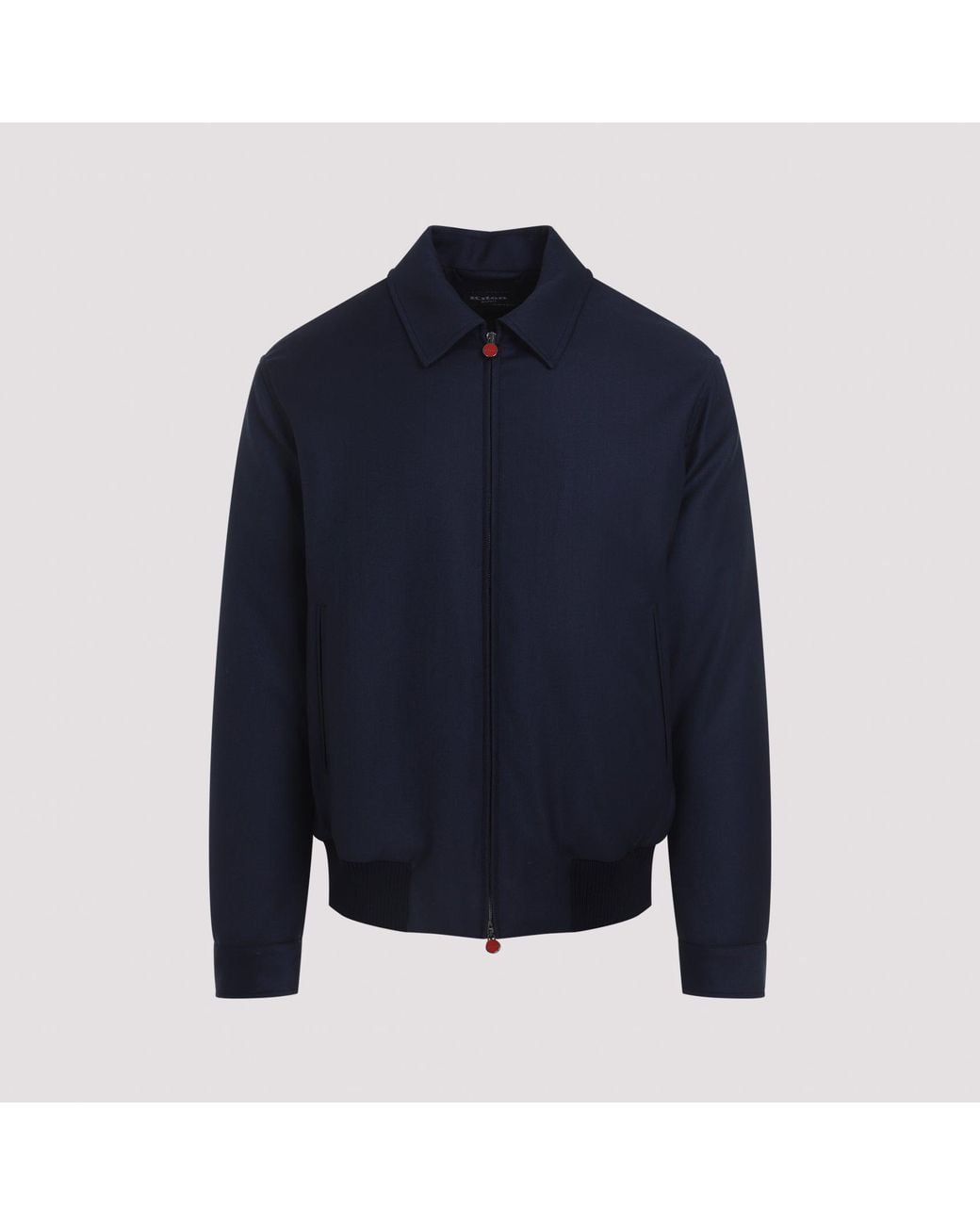 Kiton Blue Bomber Jacket for men
