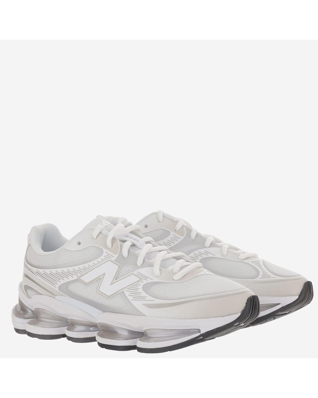 New Balance White Sneakers Abzorb 2000 Synthetic/Mesh Trainers
