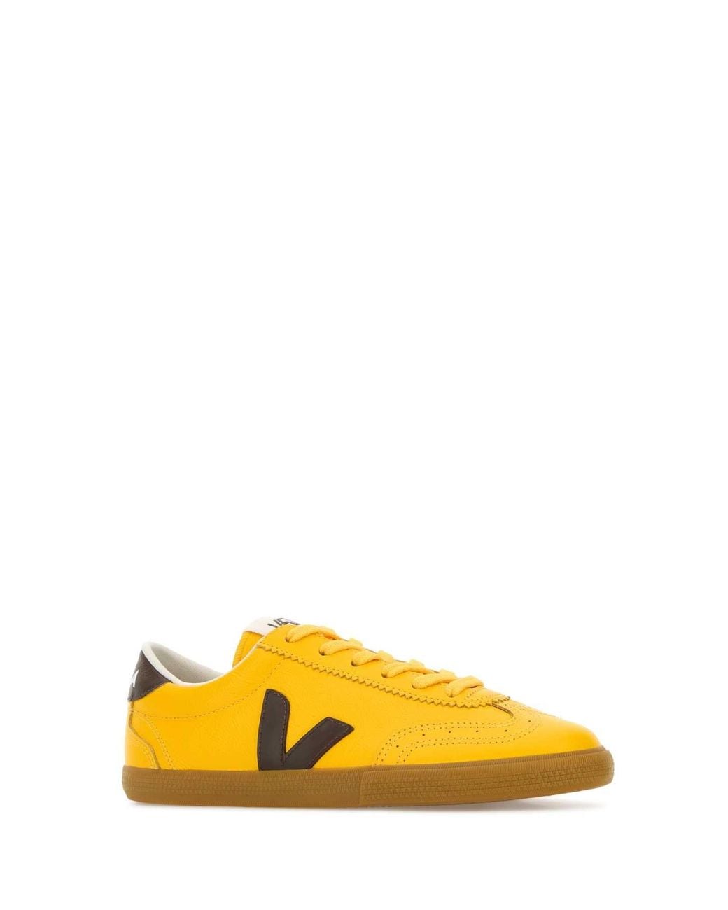 Veja Yellow Leather Volley O. T. Sneaker