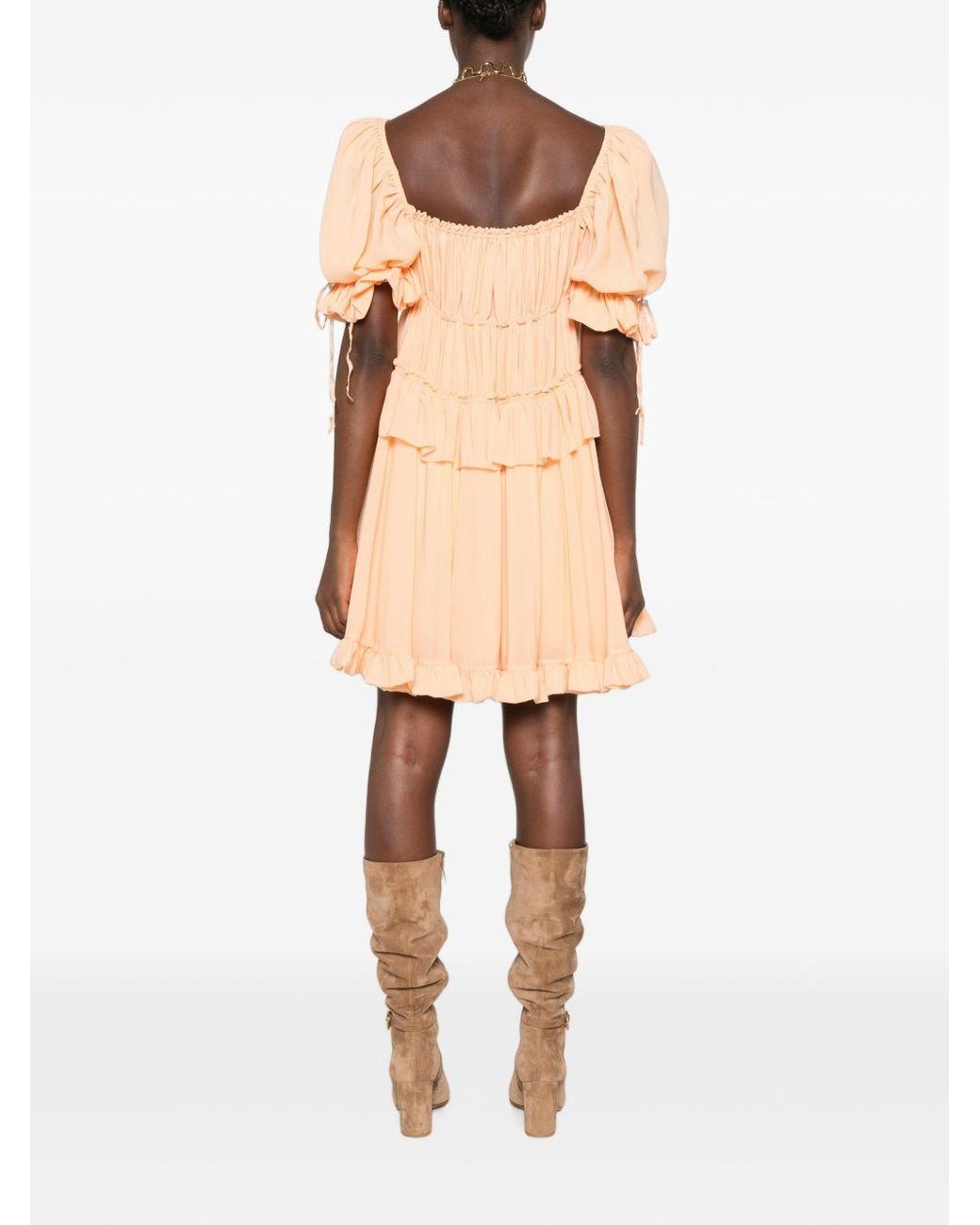 Chloé Natural Silk Mini Dress