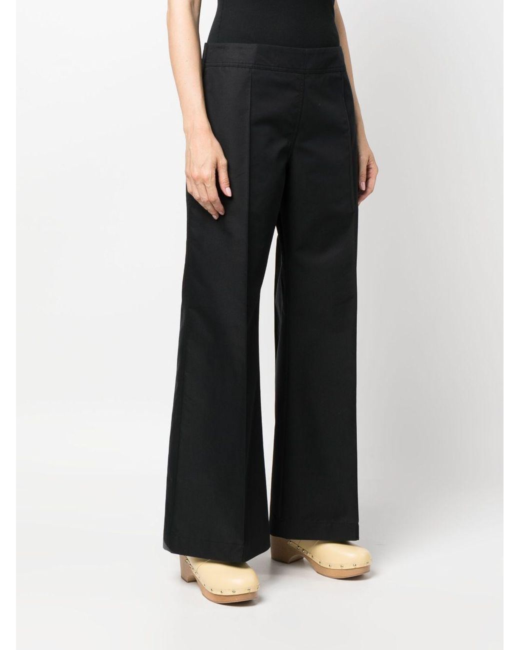 Studio Nicholson Black Low Rise Straight Leg