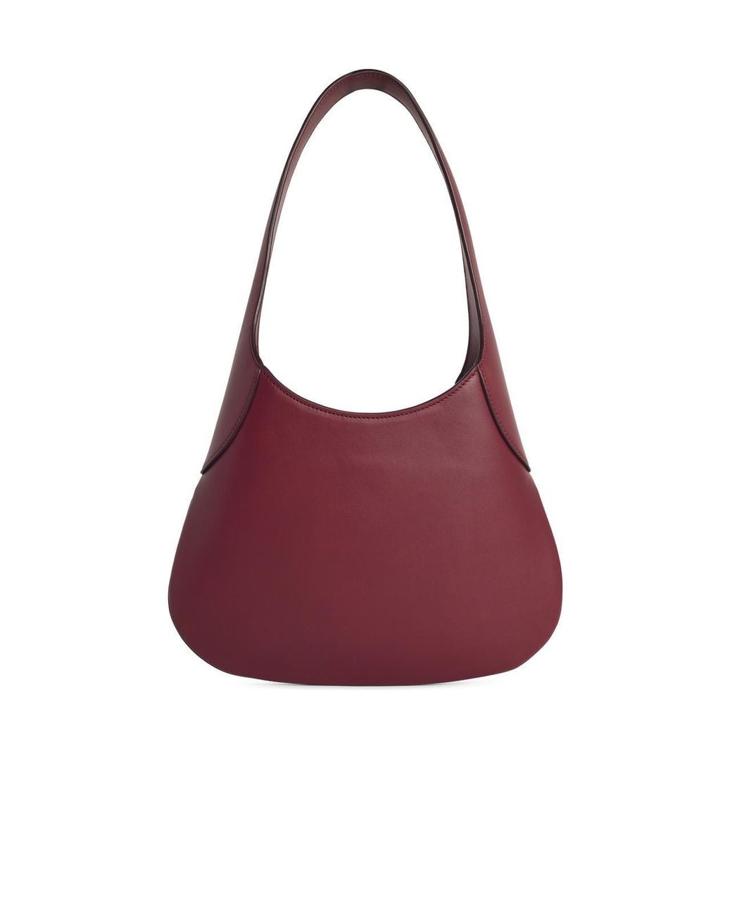 Khaite Purple 'Joan' 'Oxblood' Small Burgundy Lear Bag