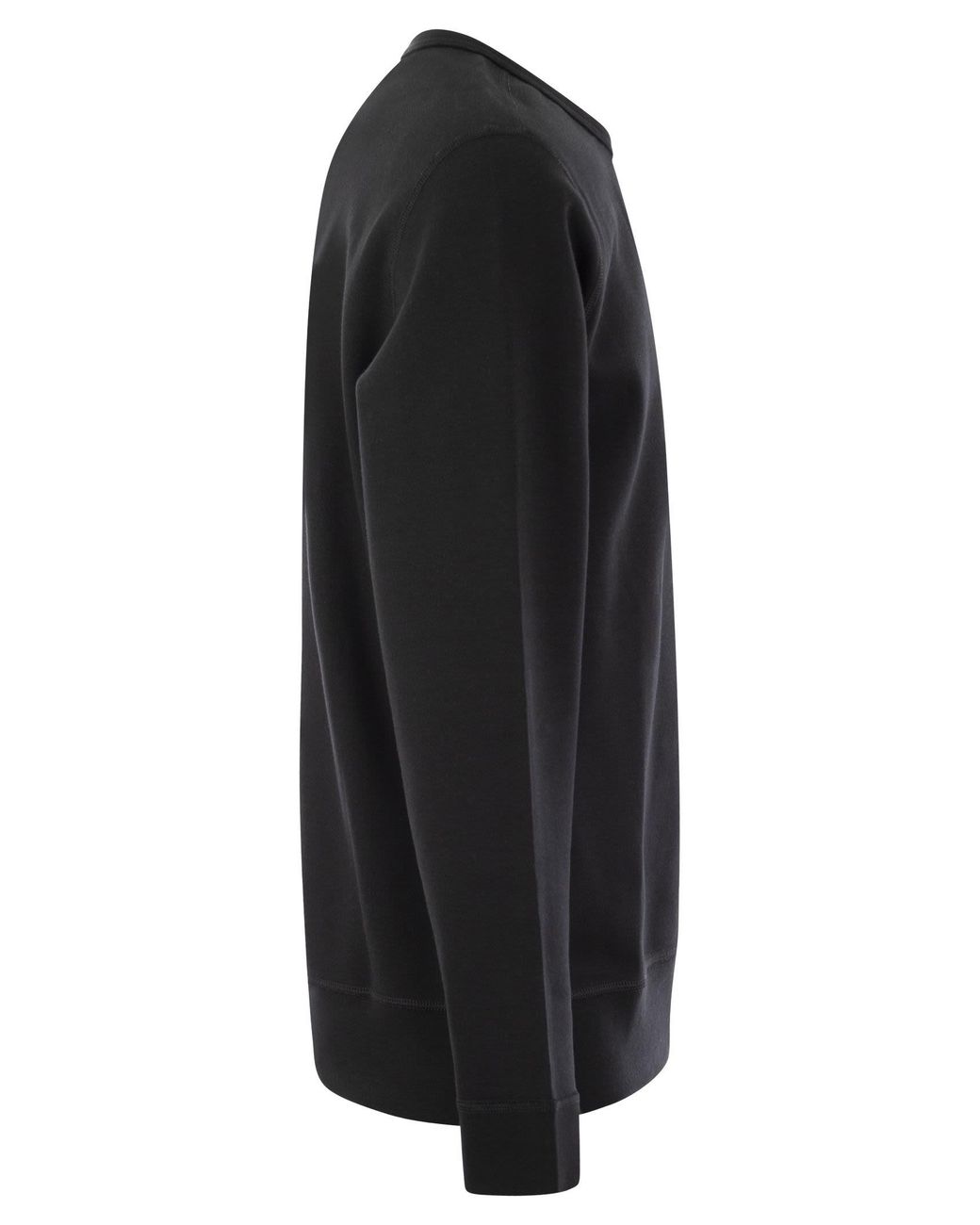 Polo Ralph Lauren Black Double Knit Crew Neck Sweatshirt