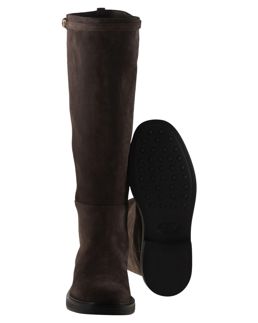 Tod's Brown Suede Leather Boot