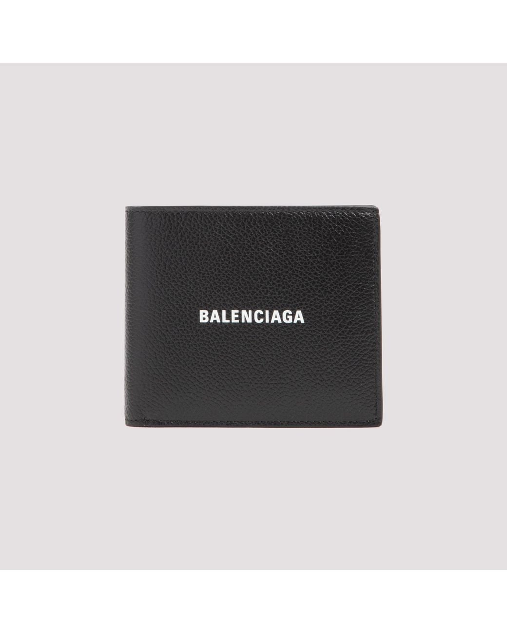Balenciaga Black Square Fold Wallet 11Cm X 9.5Cm X 2Cm for men