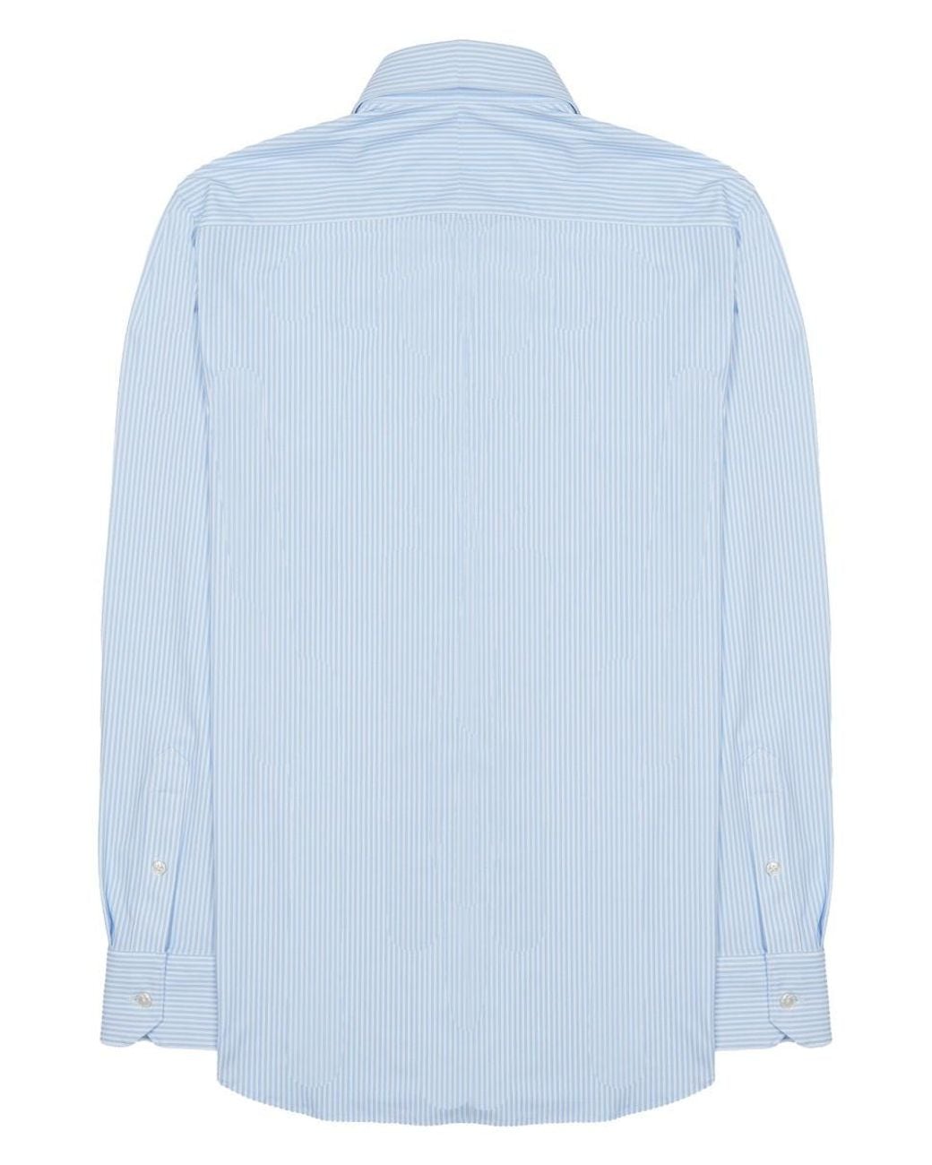 ARCHIVIUM BE UPDATED Blue Technical Fabric Shirt for men