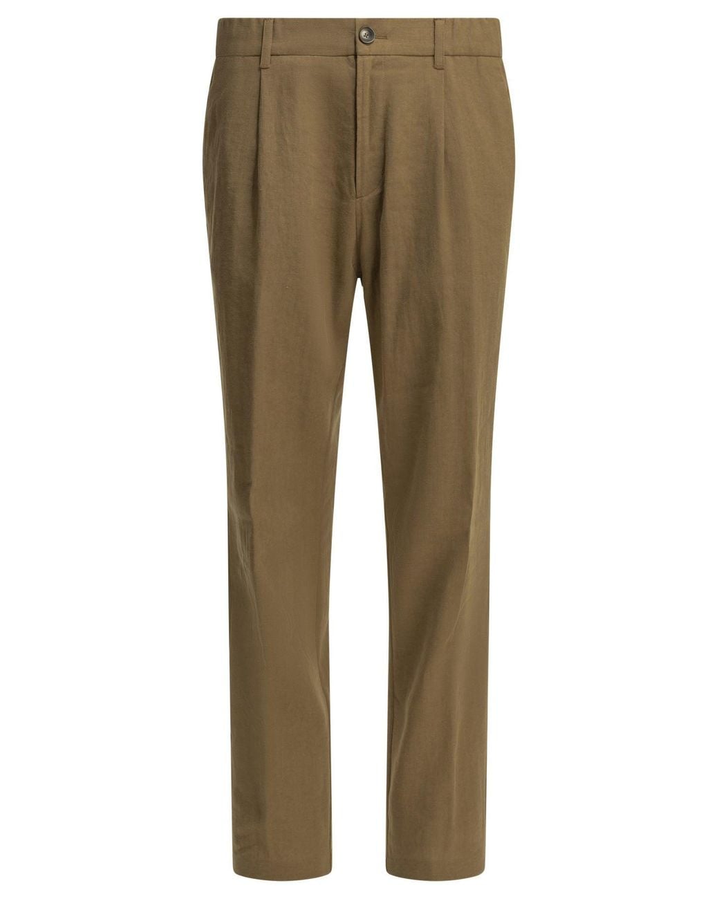 Herno Natural Casual Linen Pants for men