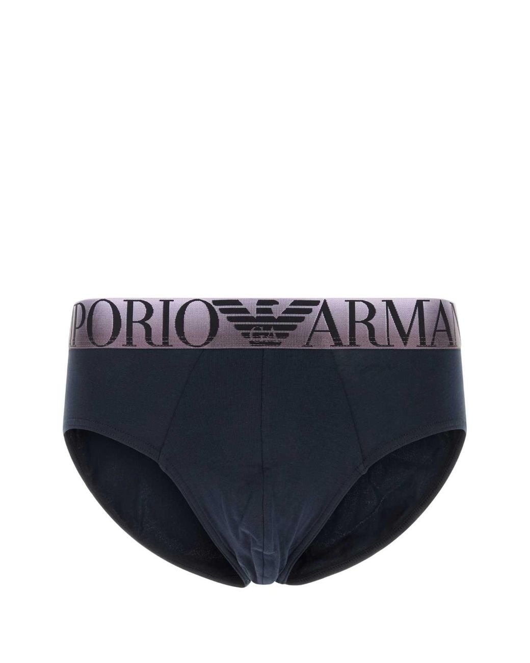 Emporio Armani Blue Emporio Armani Stretch Cotton Brief for men
