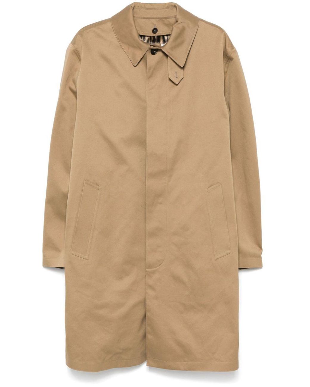 Saint Laurent Natural Cotton Coat for men