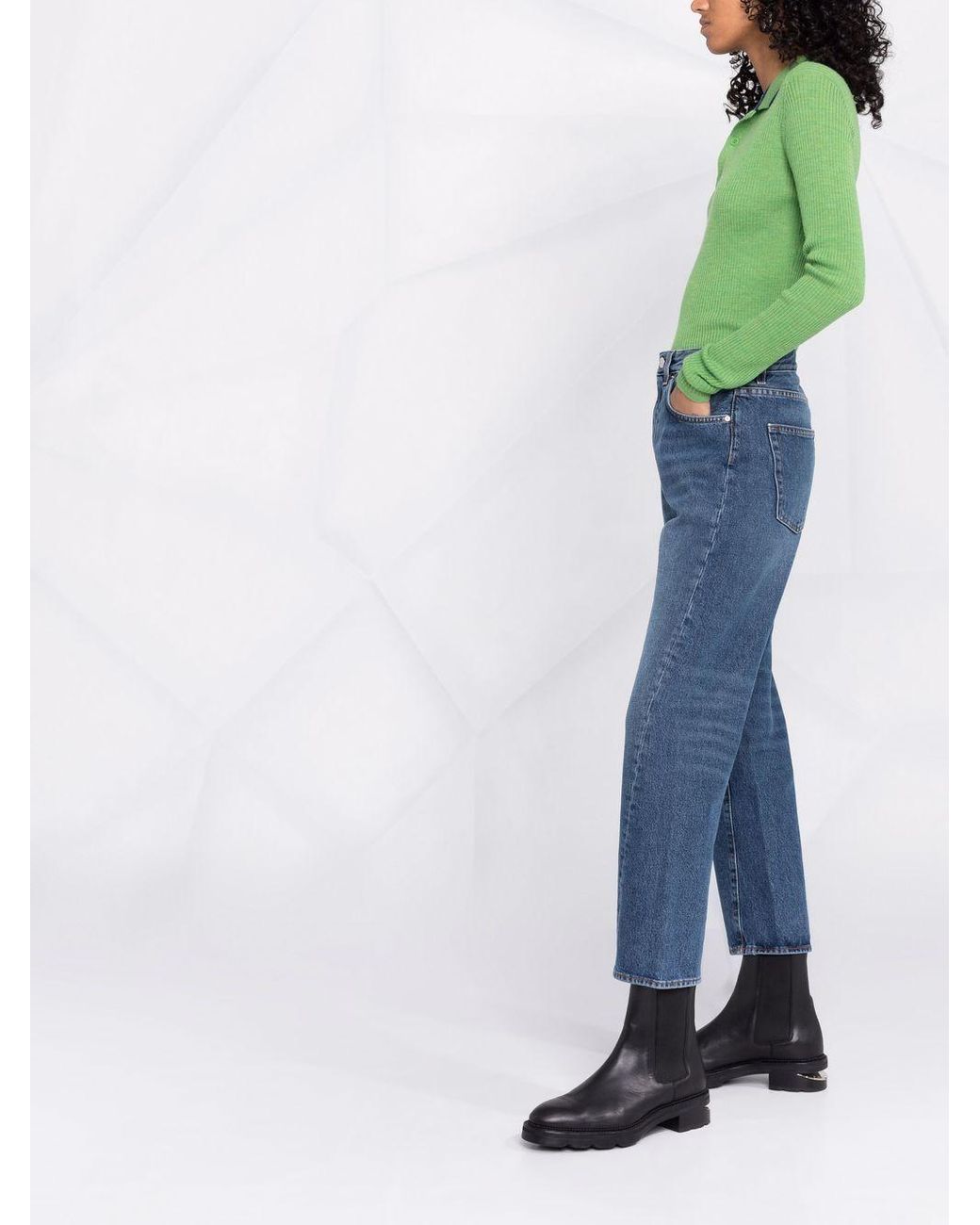 Totême  Straight Jeans in het Blue