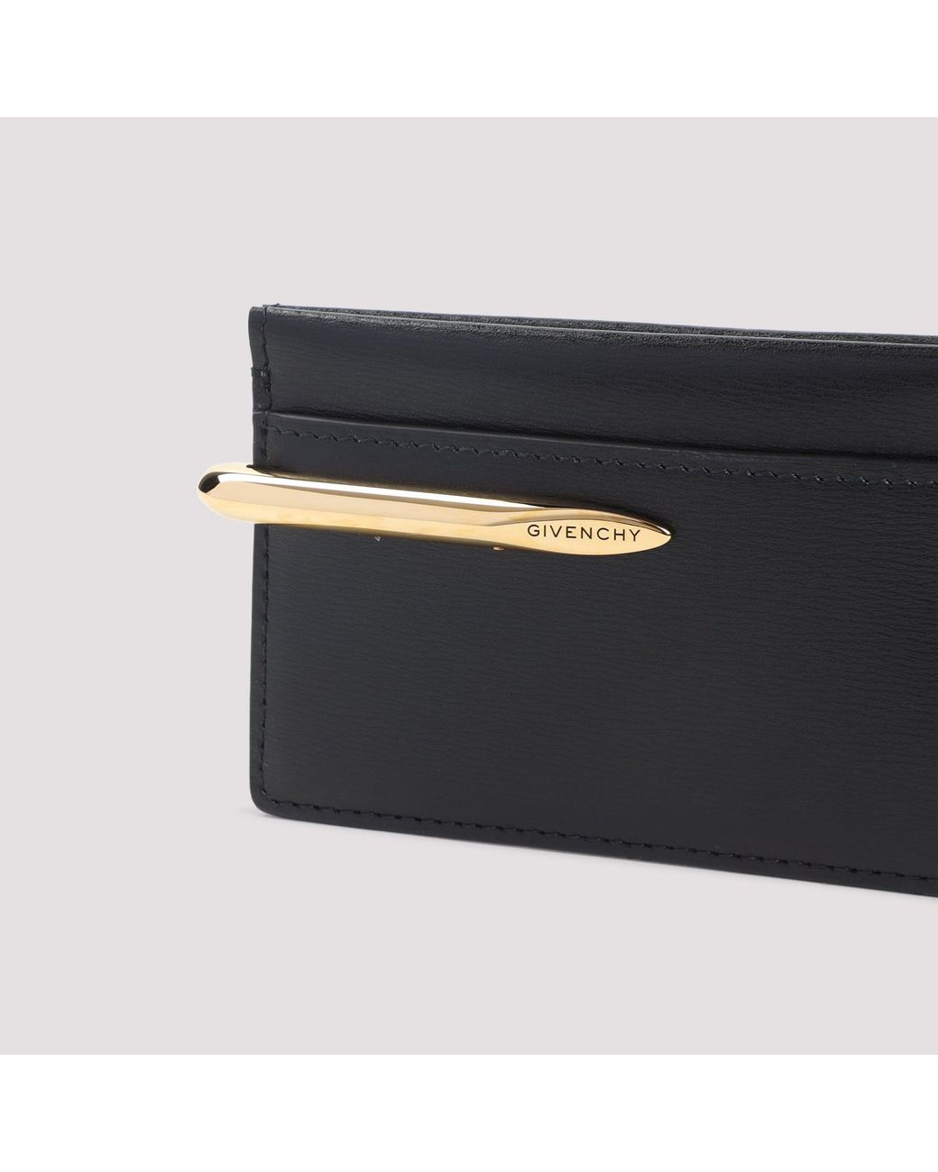 Givenchy Black Pinch Calf Leather Credit Card Case