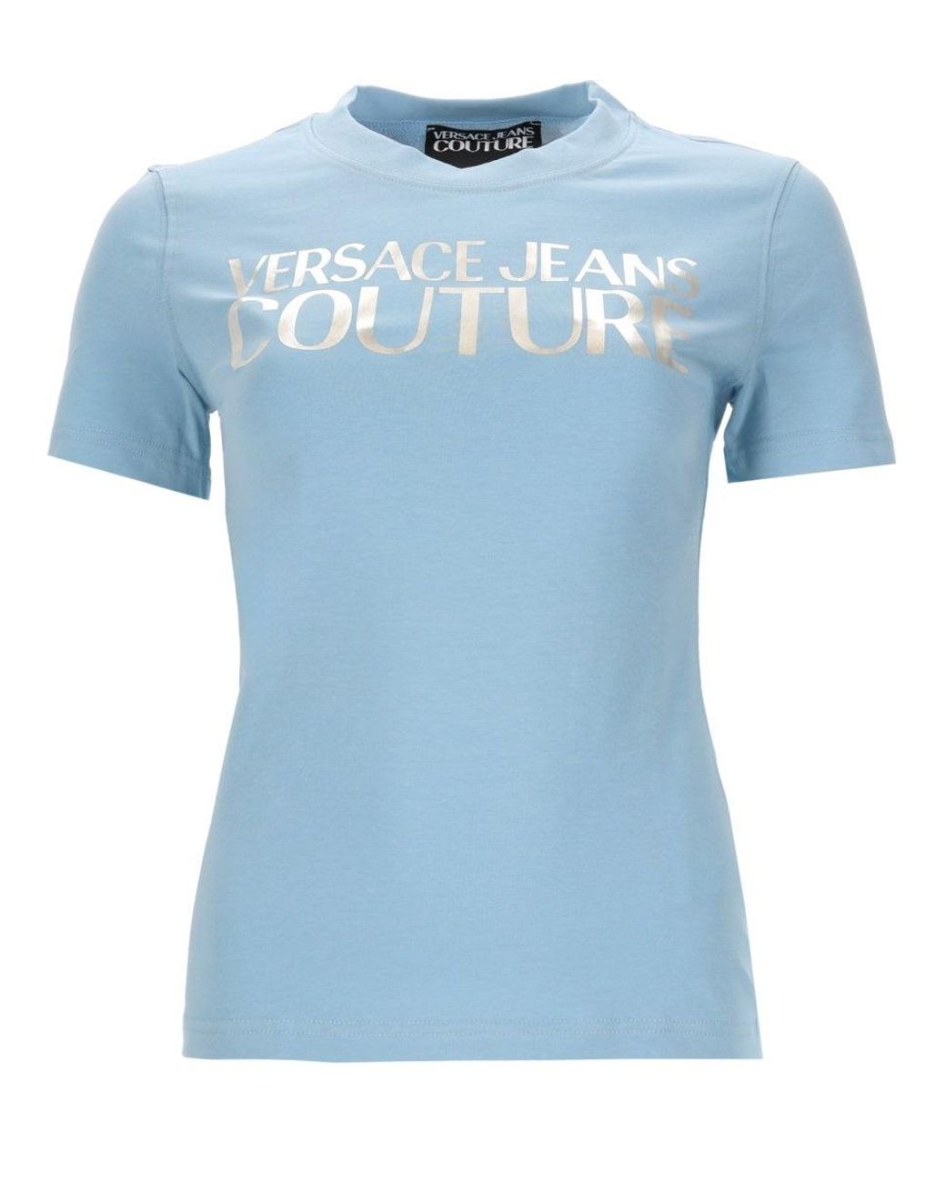 Versace Jeans Couture Blue T-Shirt Con Logo