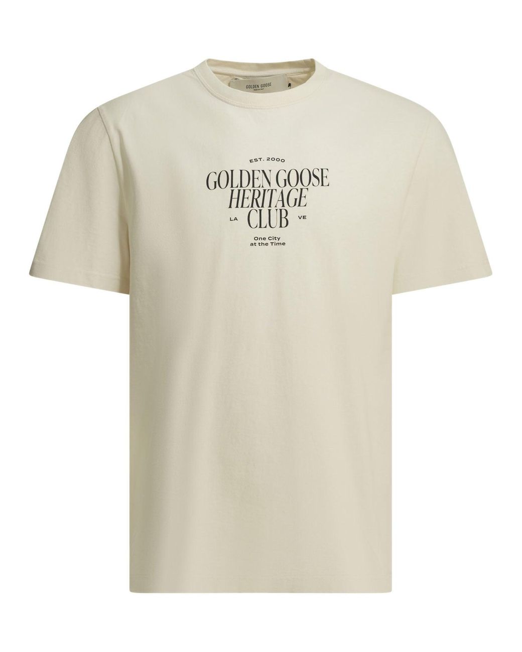 Golden Goose Deluxe Brand White "Journey" Crew-Neck T-Shirt