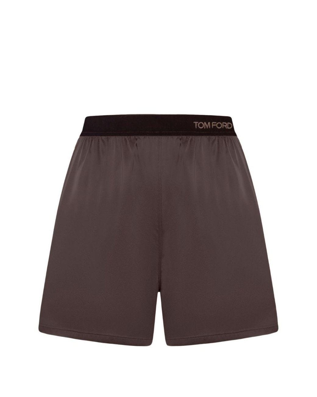 Tom Ford Purple Silk Pajama Shorts