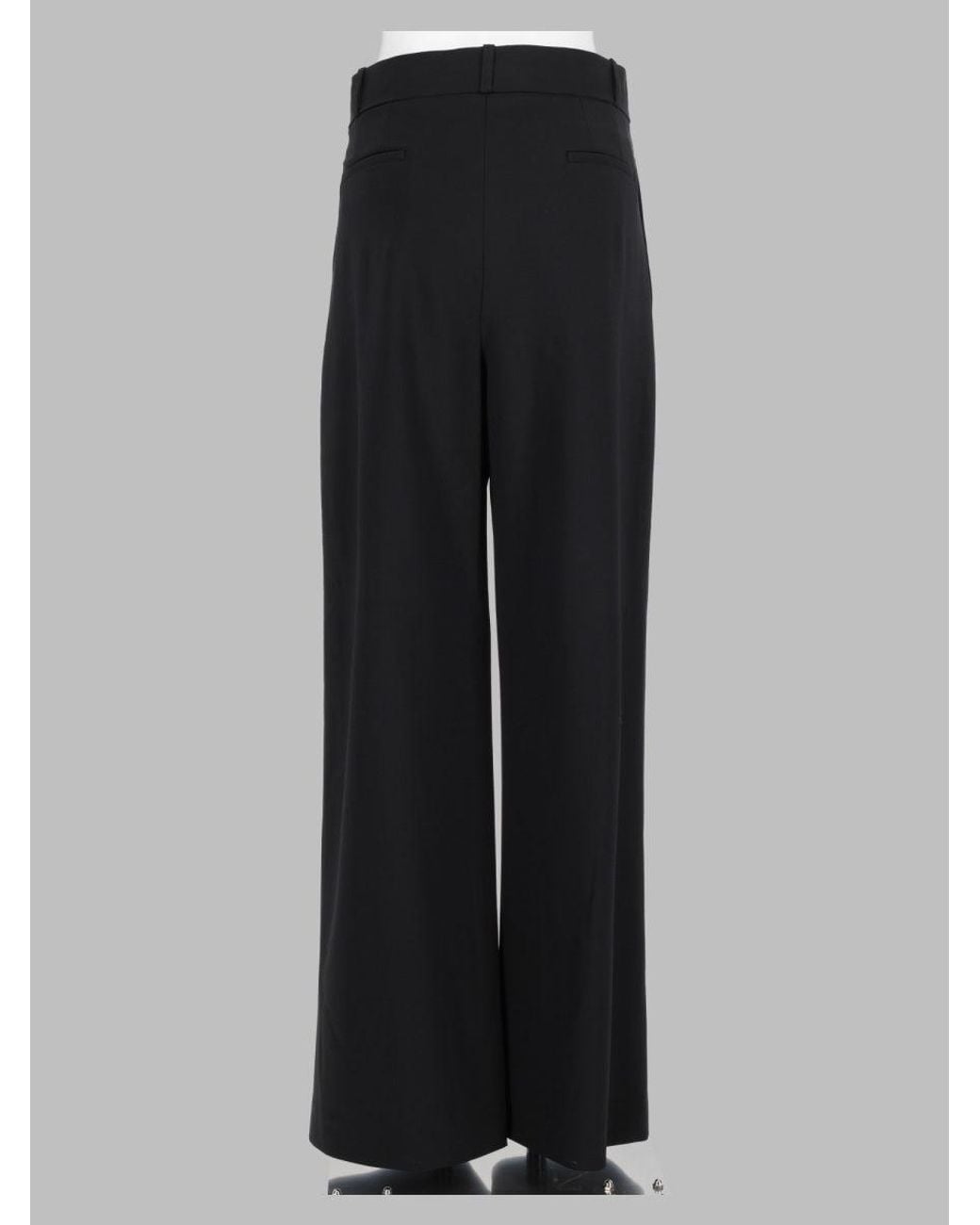 Loulou de Saison Black Virgin Wool Trouser With Stretch