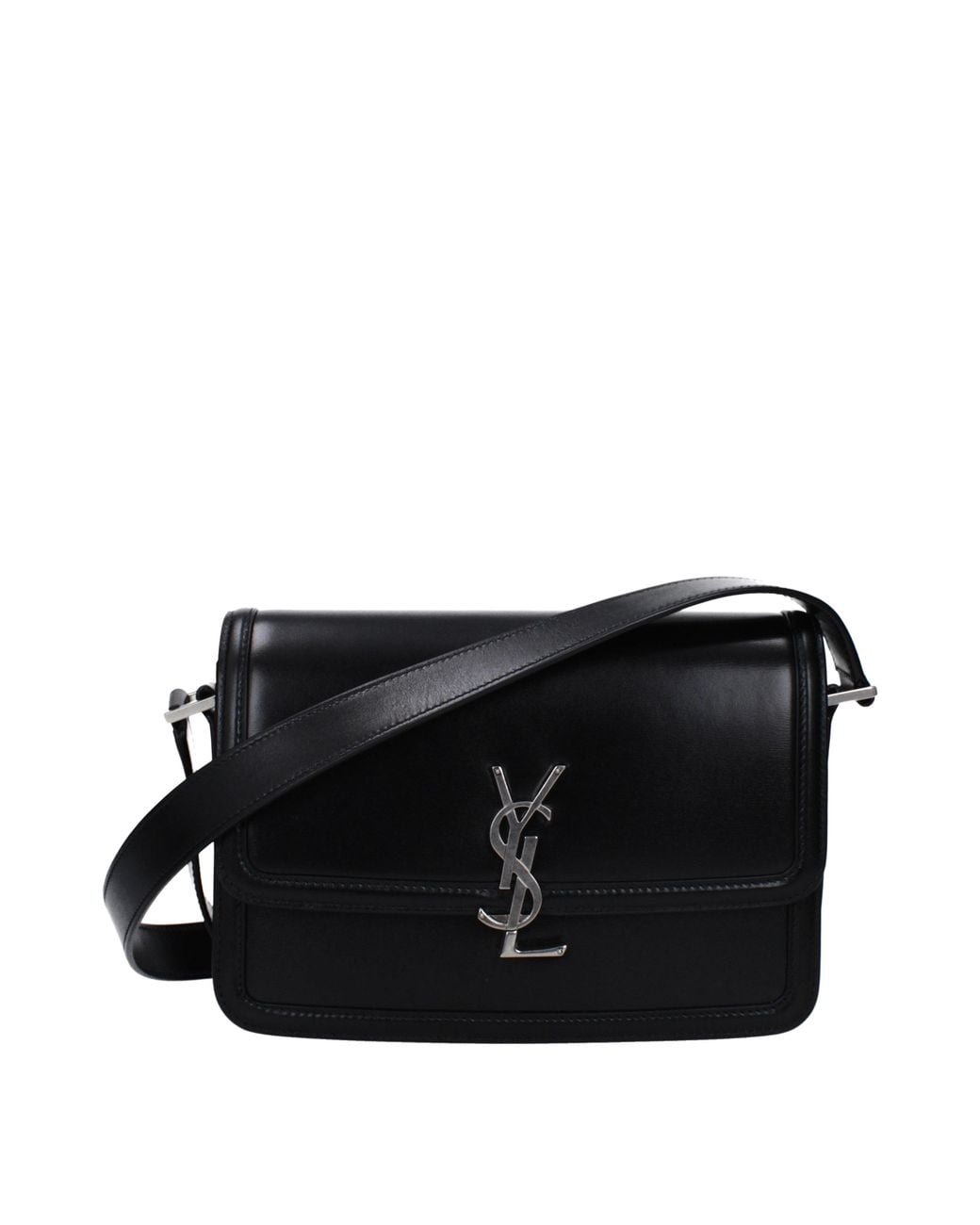 Saint Laurent Black Solferino Crossbody Bag Leather