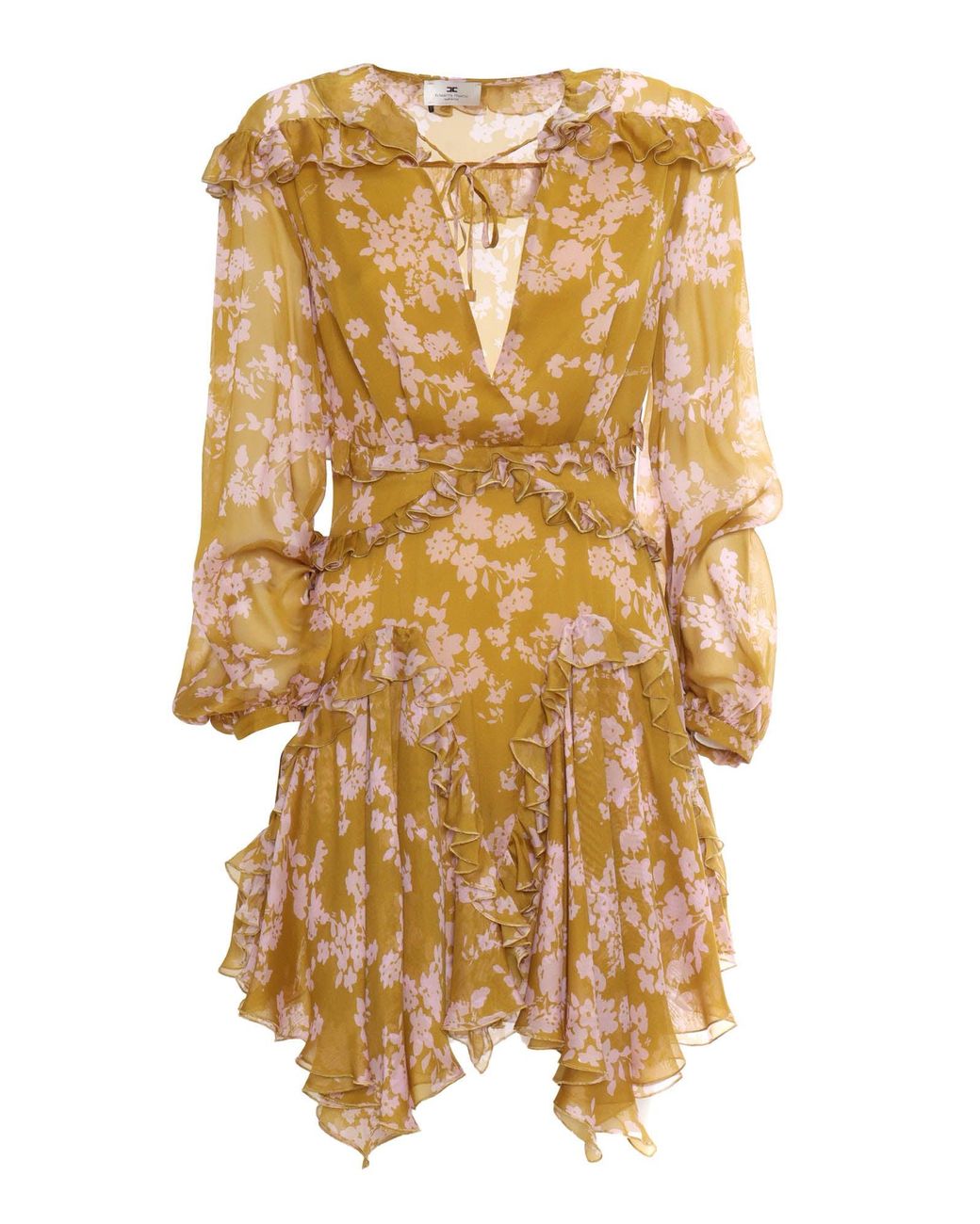 Elisabetta Franchi Metallic Midi Dress