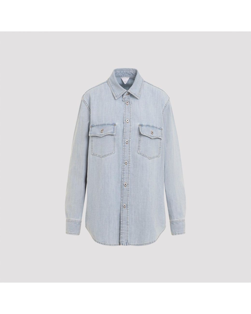 Bottega Veneta Blue Chambray Shirt
