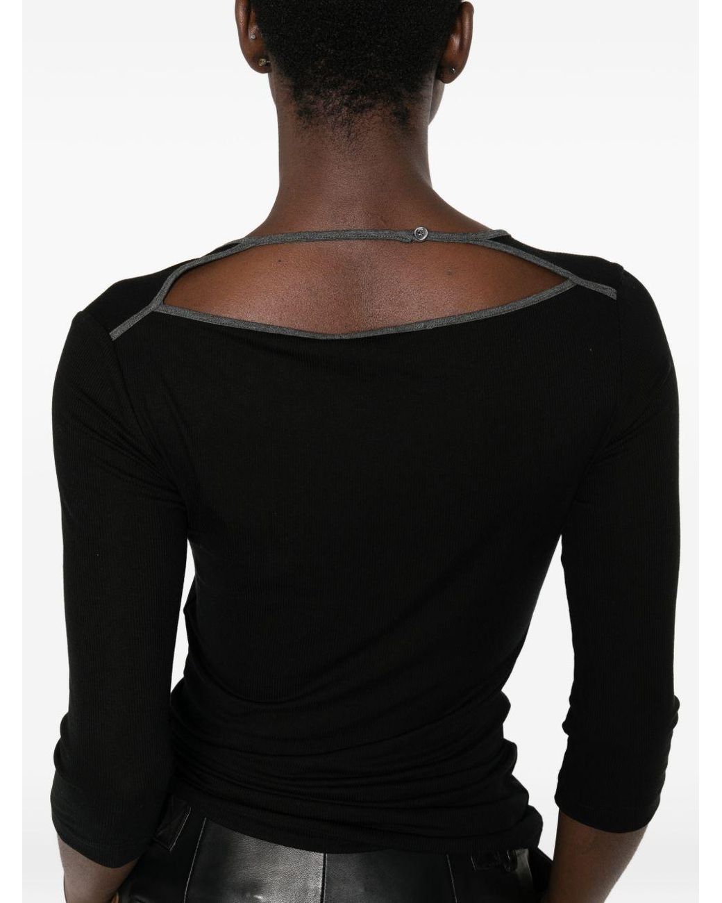 IRO Black Thanya Ribbed Sweater