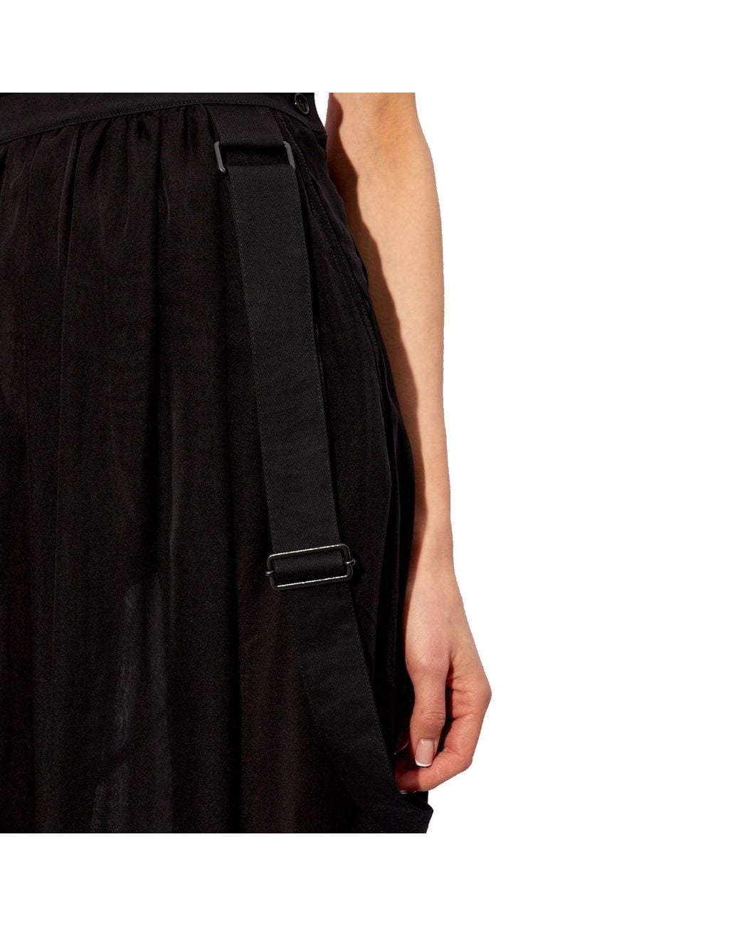 Max Mara Black Sfilata Jedy Skirt With Semi-Sheer Design