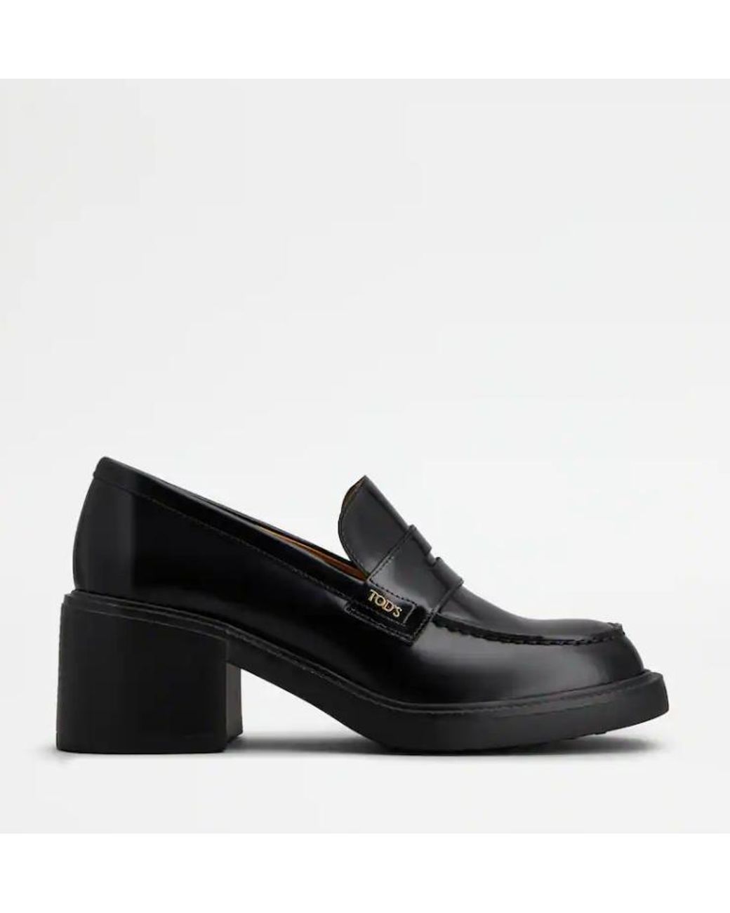 Tod's Black Leder-Loafer
