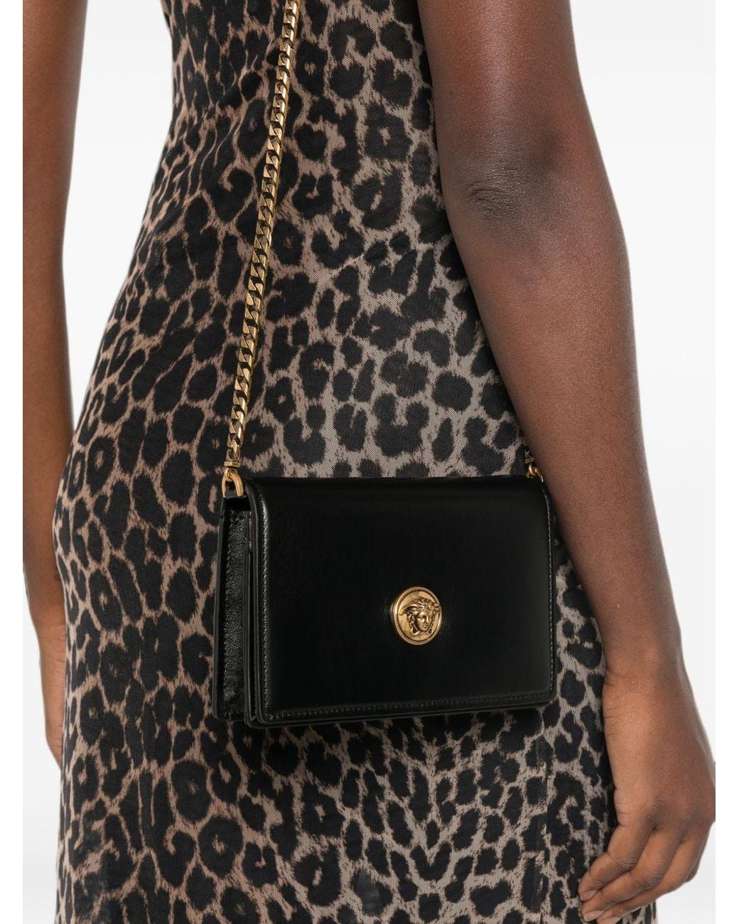 Versace White Emblème Leather Mini Bag