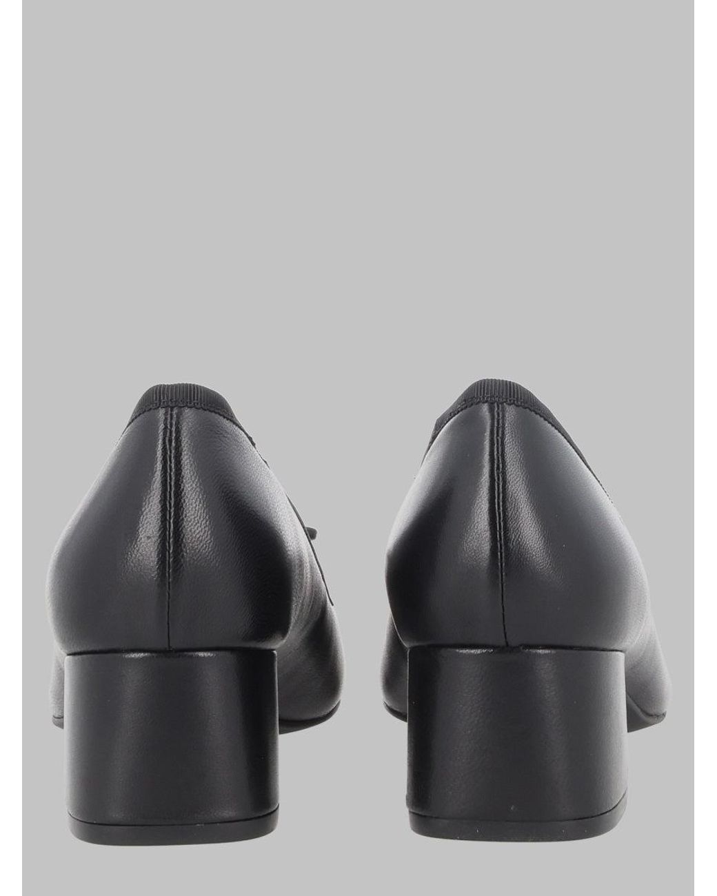 MICHAEL Michael Kors Black Leather Ballet Flats With Bow Detail